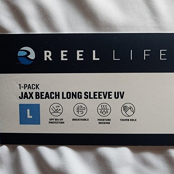 Reel Life Long Sleeve UV Shirt, Women's Size LG (NWT) - Picture 1 of 3